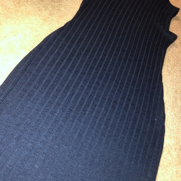 Long Women’s Navy Dress - Picture 2 of 3